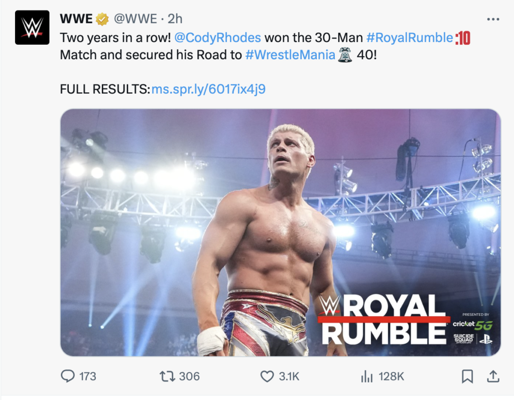 WWE Royal Rumble 2024 Results